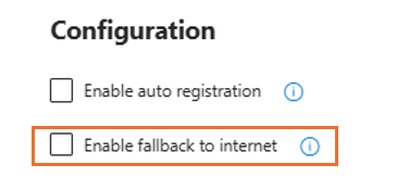 Configuration options